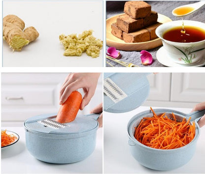 8-in-1 Vegetable Slicer & Grater