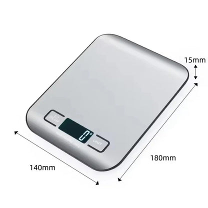 Preferred Electronic Kitchen Scale LED Display 5kg/1g Stainless Steel